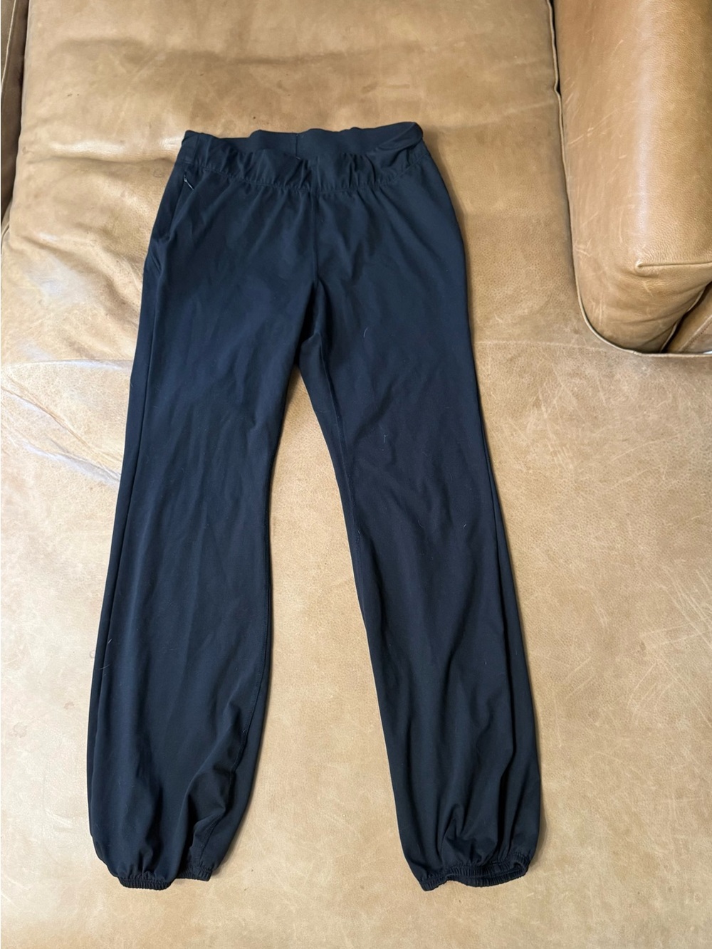 FP Movement Free People Womens M Black Performance Jogger Zip Pockets Stretch